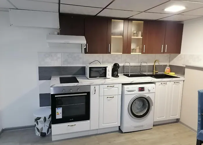 апартамемт 3 места с кухня с дворче Apartament