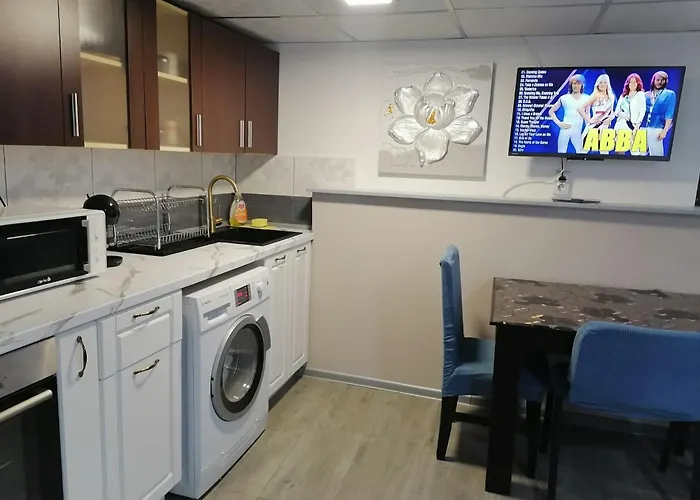 апартамемт 3 места с кухня с дворче Apartament *